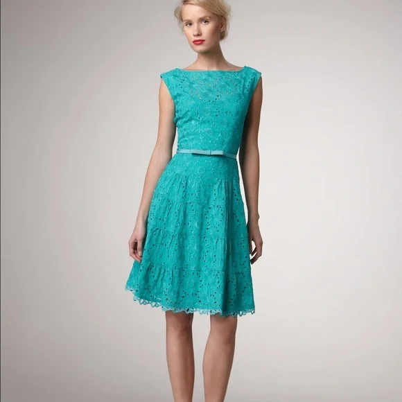 Nanette Lepore Balloon Cap Sleeve Eyelet Lace Dress Nanette Lepore Balloon Cap Sleeve Eyelet Lace Dress